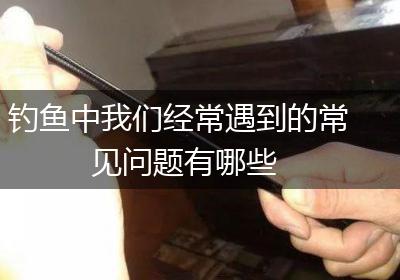 钓鱼中我们经常遇到的常见问题有哪些