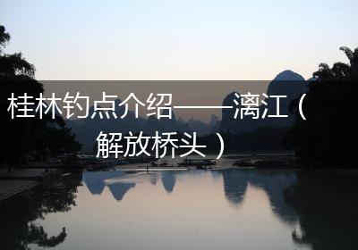 桂林钓点介绍——漓江（解放桥头）