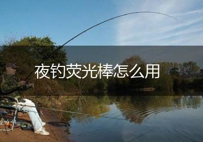 夜钓荧光棒怎么用