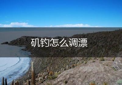 矶钓怎么调漂