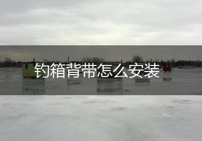 钓箱背带怎么安装