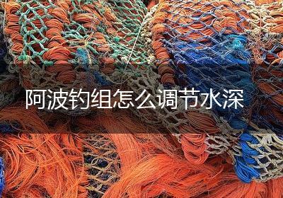 阿波钓组怎么调节水深