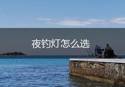 夜钓灯怎么选