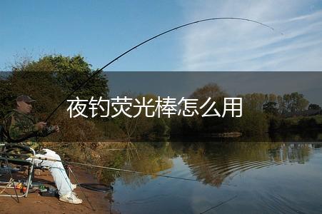 夜钓荧光棒怎么用,第1张