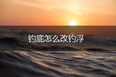 钓底怎么改钓浮,第1张