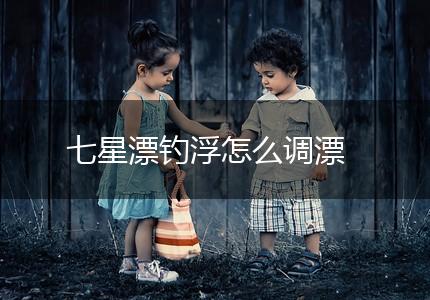 七星漂钓浮怎么调漂,第1张