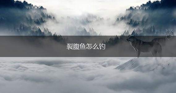 裂腹鱼怎么钓,第1张