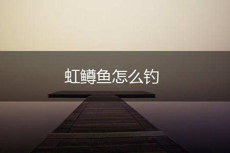 虹鳟鱼怎么钓,第1张