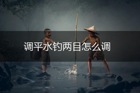 调平水钓两目怎么调,第1张