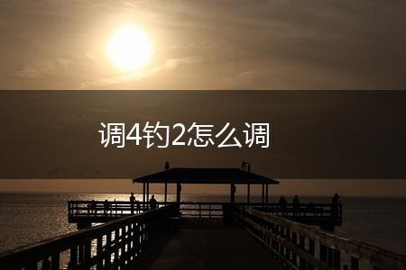 调4钓2怎么调,第1张