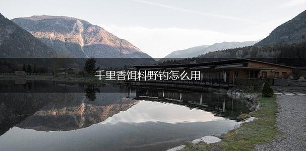 千里香饵料野钓怎么用,第1张