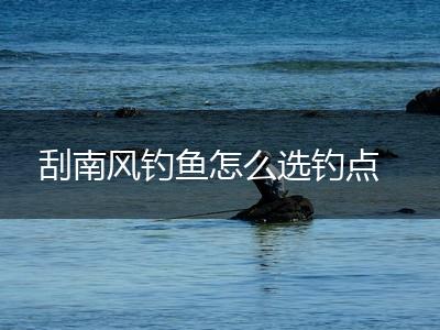 刮南风钓鱼怎么选钓点,第1张