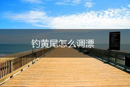 钓黄尾怎么调漂,第1张