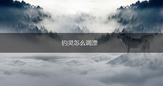 钓灵怎么调漂,第1张