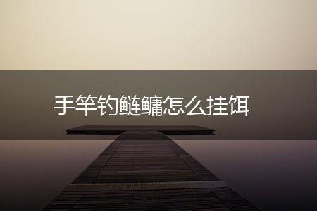 手竿钓鲢鳙怎么挂饵,第1张