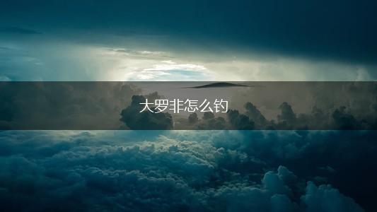 大罗非怎么钓,第1张