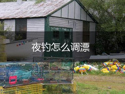 夜钓怎么调漂,第1张